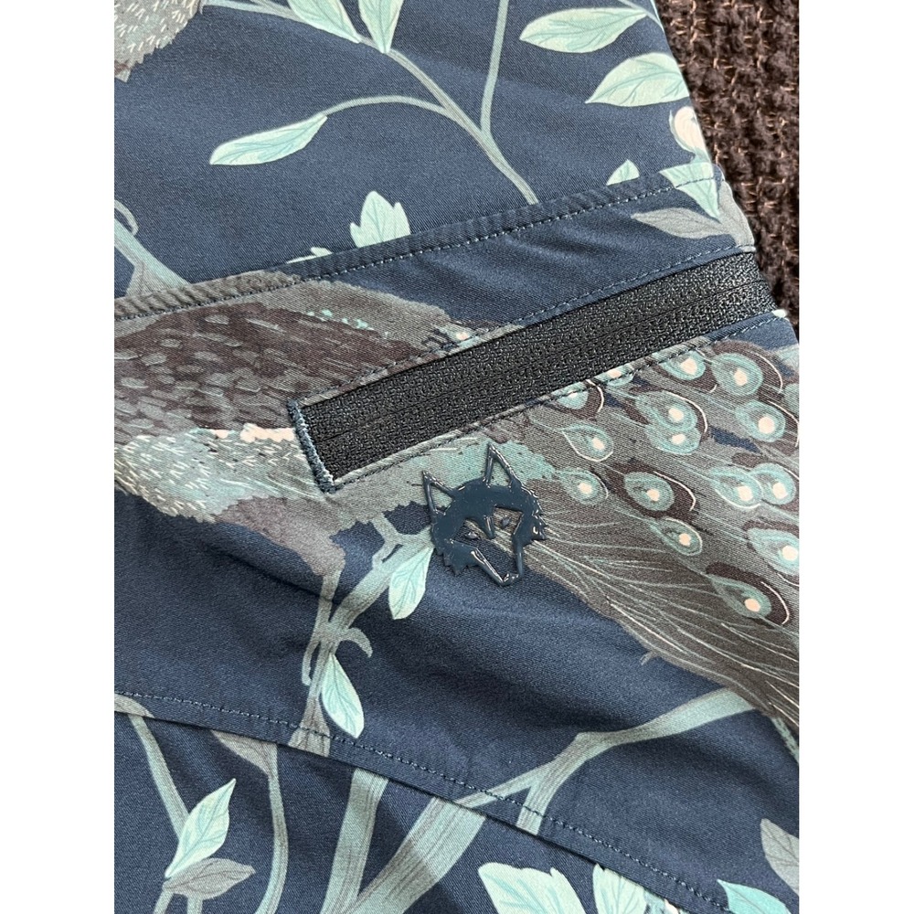 Greyson Womens Peacock Floral Performance Golf Skort Teal XS Active Skirt - Picture 5 of 8